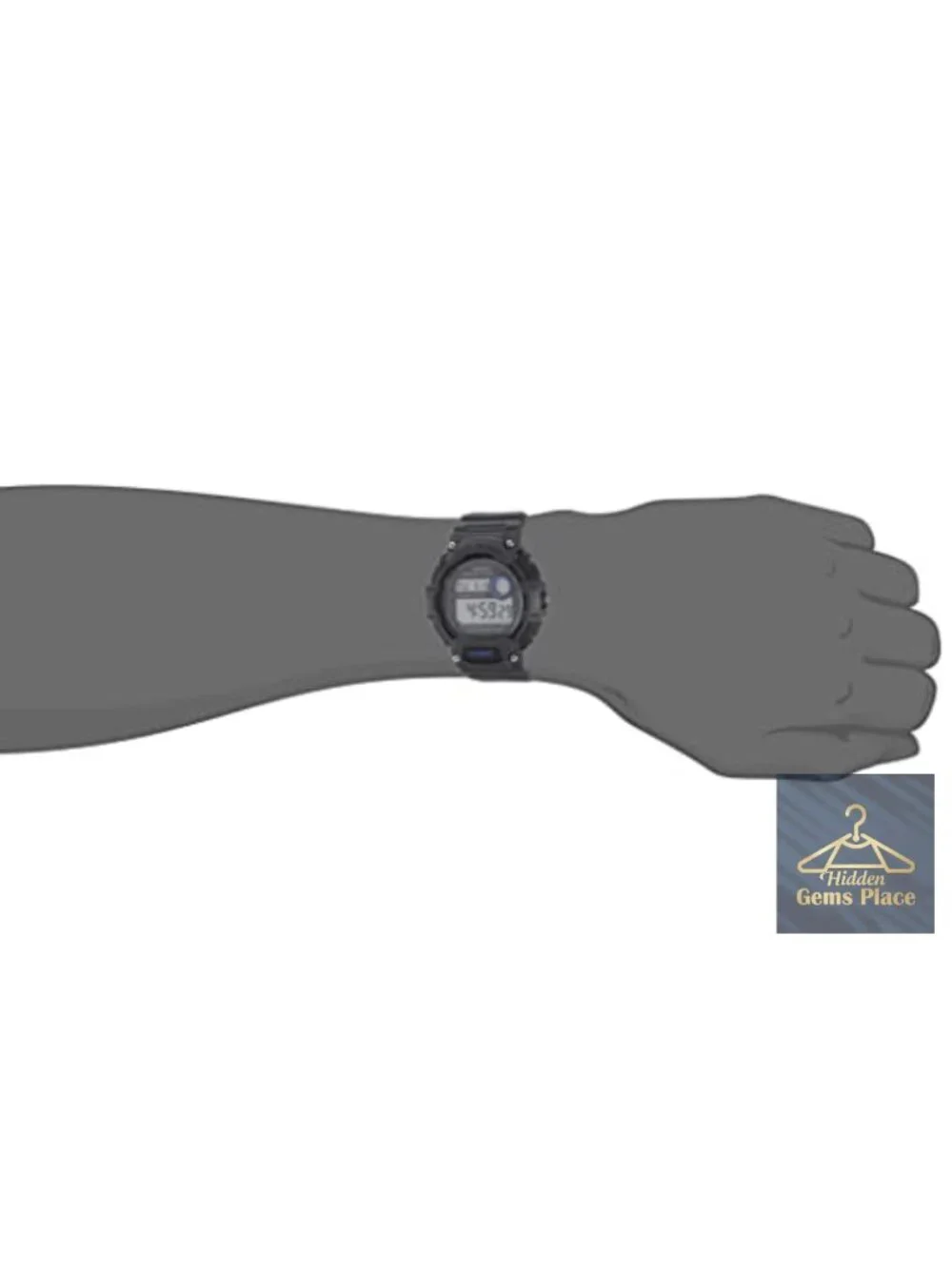 Casio Digital Watch with Mud Resistant, 10 Year Battery